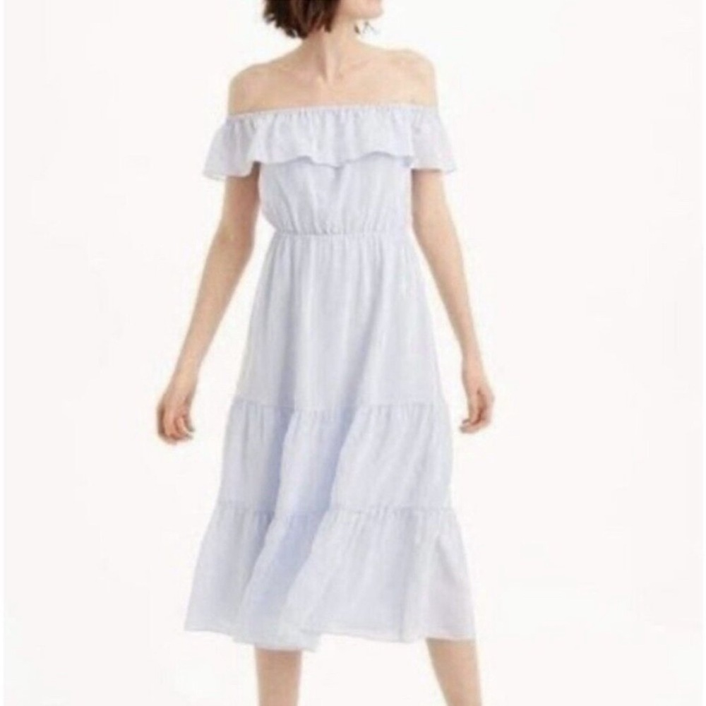 Club Monaco Silk Ruffle Dress